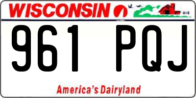 WI license plate 961PQJ