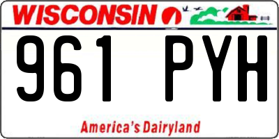 WI license plate 961PYH