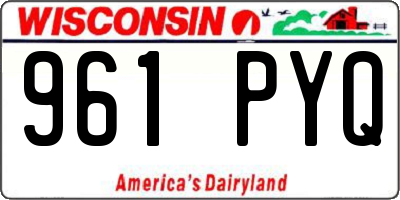 WI license plate 961PYQ