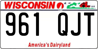 WI license plate 961QJT