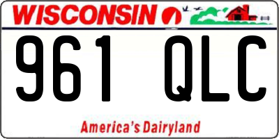 WI license plate 961QLC