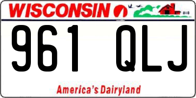WI license plate 961QLJ
