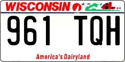 WI license plate 961TQH