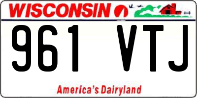 WI license plate 961VTJ