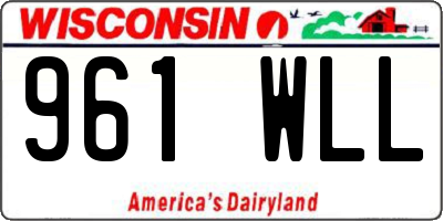 WI license plate 961WLL