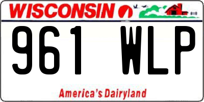 WI license plate 961WLP