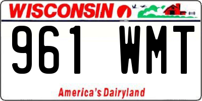 WI license plate 961WMT