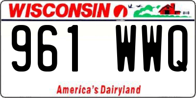 WI license plate 961WWQ