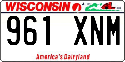 WI license plate 961XNM