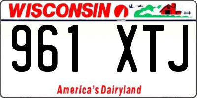 WI license plate 961XTJ