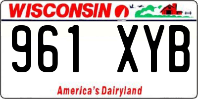 WI license plate 961XYB