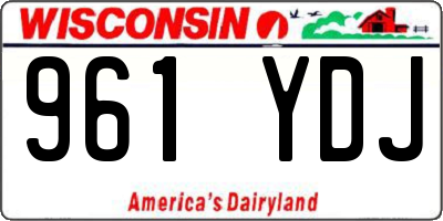 WI license plate 961YDJ