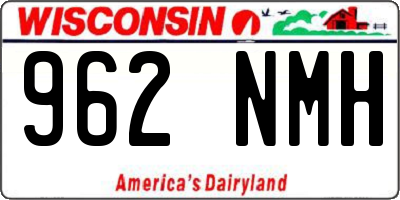 WI license plate 962NMH