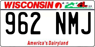 WI license plate 962NMJ