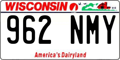 WI license plate 962NMY