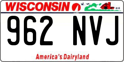 WI license plate 962NVJ