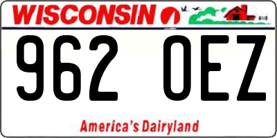 WI license plate 962OEZ