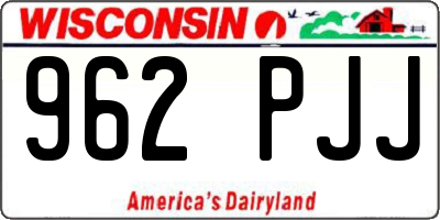 WI license plate 962PJJ