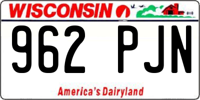 WI license plate 962PJN