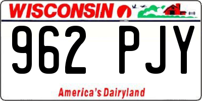 WI license plate 962PJY