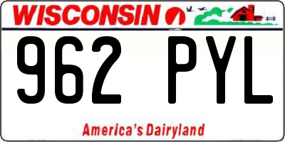 WI license plate 962PYL