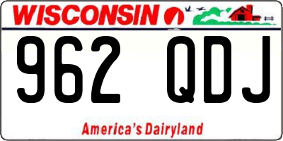 WI license plate 962QDJ