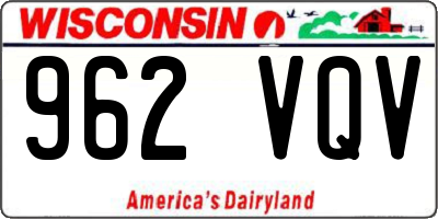 WI license plate 962VQV