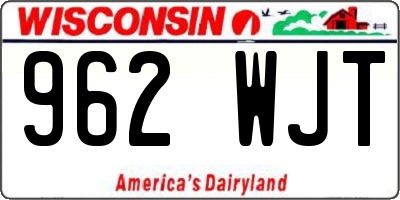 WI license plate 962WJT