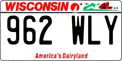 WI license plate 962WLY