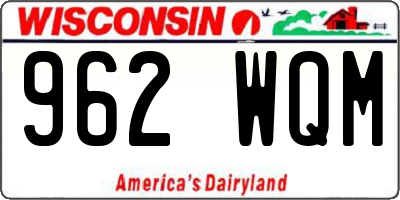 WI license plate 962WQM