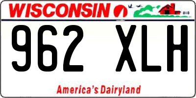 WI license plate 962XLH