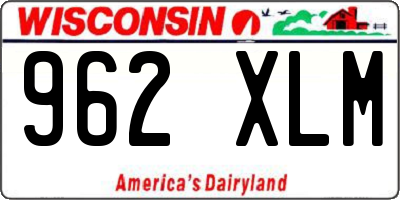 WI license plate 962XLM