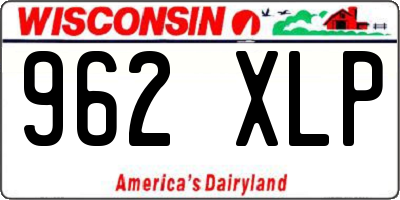 WI license plate 962XLP