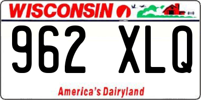 WI license plate 962XLQ