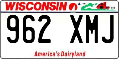 WI license plate 962XMJ