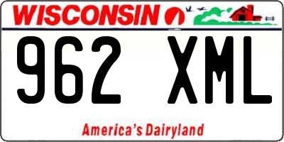 WI license plate 962XML