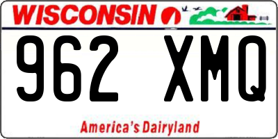 WI license plate 962XMQ