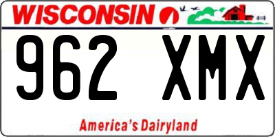 WI license plate 962XMX