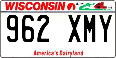 WI license plate 962XMY