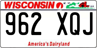 WI license plate 962XQJ