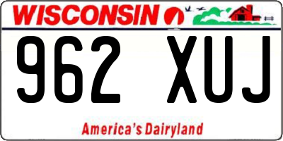 WI license plate 962XUJ