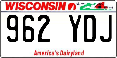 WI license plate 962YDJ