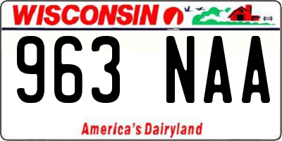 WI license plate 963NAA