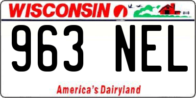 WI license plate 963NEL