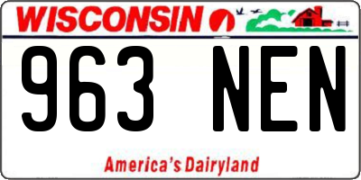 WI license plate 963NEN
