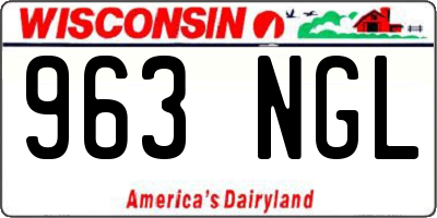 WI license plate 963NGL