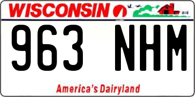 WI license plate 963NHM