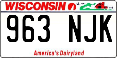 WI license plate 963NJK
