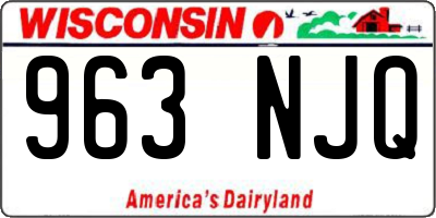 WI license plate 963NJQ
