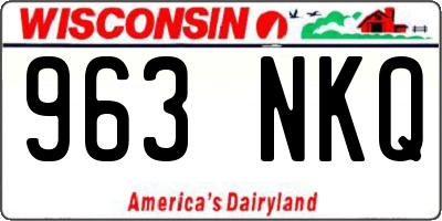 WI license plate 963NKQ